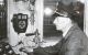 Franz Mitterer driving his train